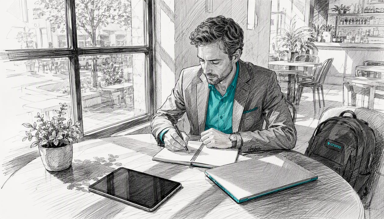 Modern meeting room setup for sales pilot