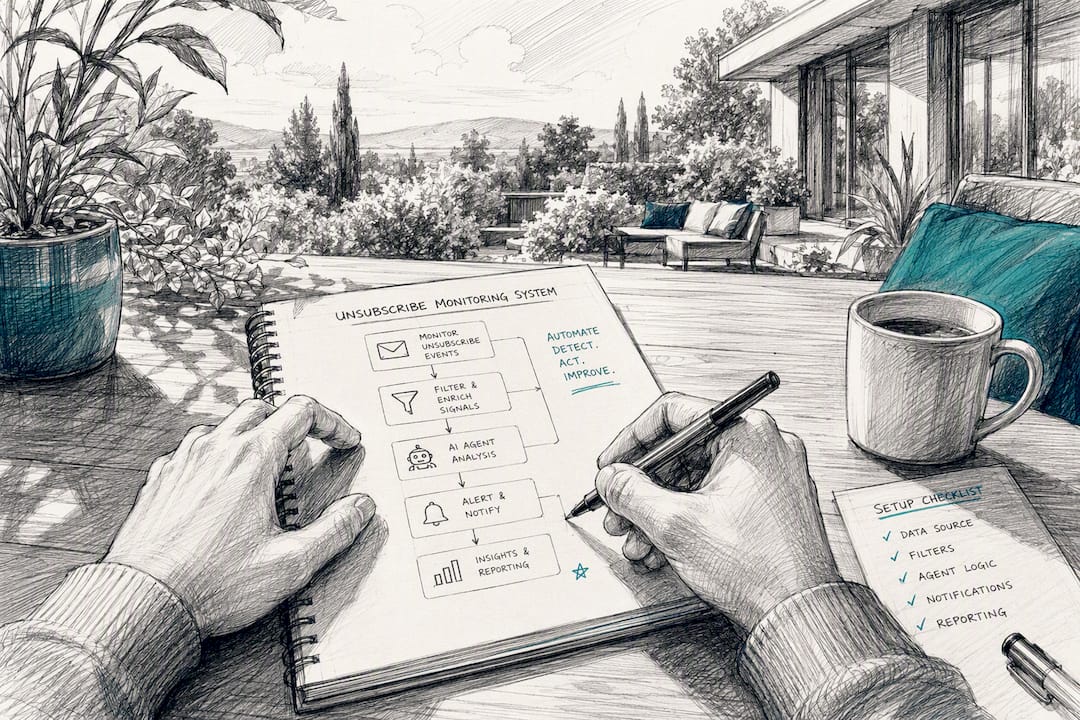 Hands setting up automated email testing hardware