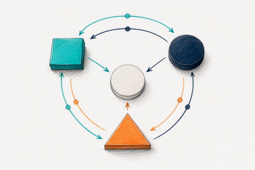 Three-way SDR sales marketing feedback loop