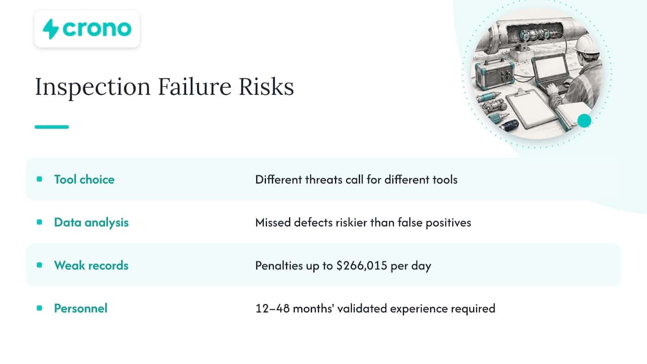 Where inspections fail — overview diagram